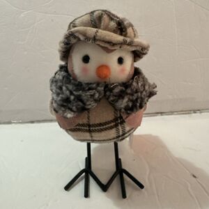 Fall Fest Table Top Fabric Bird Tweed Plaid CVS Holiday